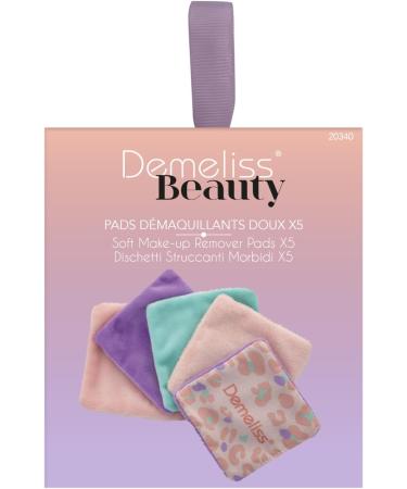 Demeliss Beauty Set of 5 Soft and Washable Make-Up Removal Pads - Buy Online on GoSupps.com