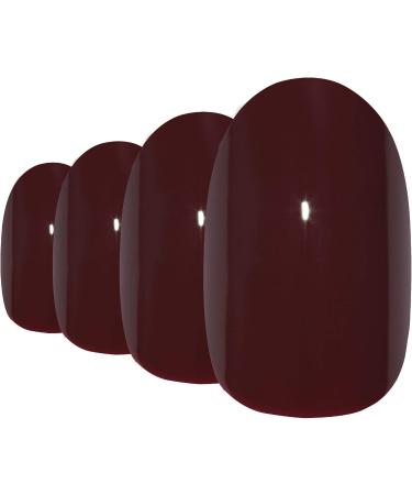 Bling Art Oval False Nails Fake Acrylic Gel Glossy Matte Polished Glitter Full Cover 24 Medium Tips Glue (Cherry Blossom) - Buy Online on GoSupps.com