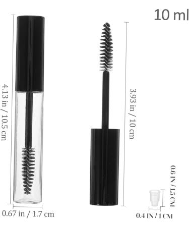 PLAFOPE 3pcs Empty Eyelashes Bottle Clear Eyelash Mascara Mini Funnels Empty Mascara Tubes with Wands - Buy Online on GoSupps.com