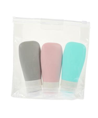 VINTORKY 1 Set Silica Gel Bottle Travel Lotion Dispensing Bottle