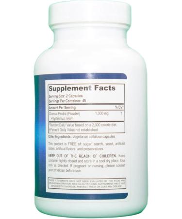 Chanca Piedra Herbal Supplement - 90 Capsules for Kidney Health | Buy Internationally - Buy Online on GoSupps.com