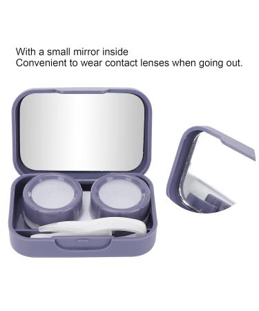 Portable Travel Contact Lens Container Set - Light Purple Holder for Daily Outdoor Use - Buy Online on GoSupps.com