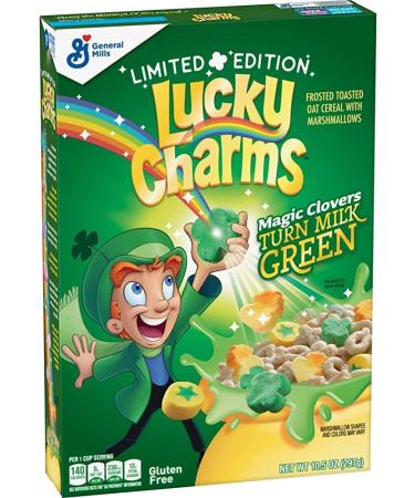General Mills - Lucky Charms Magic Clovers - Turns Milk Green 300g - Buy Online on GoSupps.com