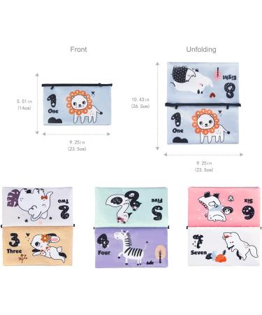 Jenilily Black and White Tummy Time Mirror Toy | High Contrast Infant Cloth Book | Soft Touch and Feel Teether | For Babies 4-12 Months | Perfect Baby Gift - Buy Online on GoSupps.com