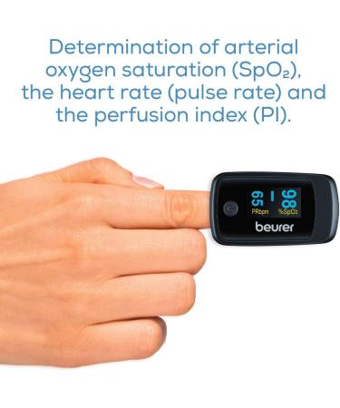 Beurer FT 85 Contactless Infrared Thermometer & Po 45 Pulse Oximeter Bundle Fast Fever & SpO2 Measurement for Hygienic Home Health Monitoring - Buy Online on GoSupps.com