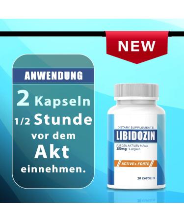 Buy LIBIDOZIN Extra Strong Capsules - Fast-Acting Male Booster with L-Arginine & Zinc - International Shipping Available - Buy Online on GoSupps.com