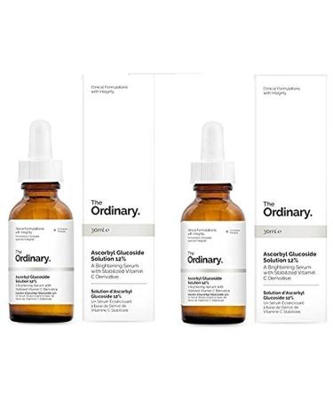 The Ordinary Ascorbyl Glucoside Solution 12% (30ml- 1Floz) (Pack of 2) 1.01 Fl Oz (Pack of 2)
