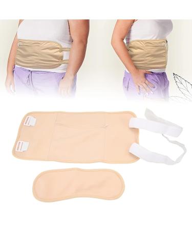 Reusable Waist & Neck Castor Oil Wrap for Liver Detox - Khaki | Eco-Friendly & Effective Health Solution - Buy Online on GoSupps.com