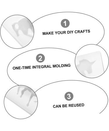 COHEALI 4 Pcs Silicone Mold Fondant Molds Silicone Horse Resin Craft Mold 3d Homemade Supplies Bubble Whitex2pcs 7.6X7.6CMx2pcs - Buy Online on GoSupps.com