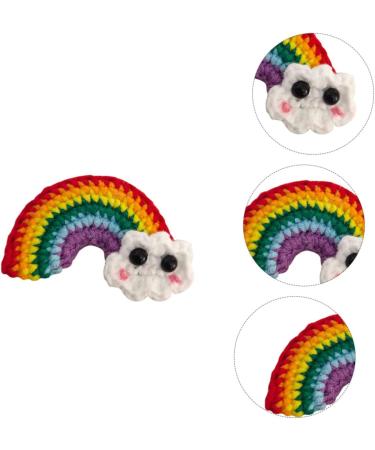 FRCOLOR 2 Pairs Rainbow Barrettes Cotton Rainbow Pendant Cartoon Hair Clips Hair Bows Clips Hair Accessory Bowknot Hairpin Candy Color Hair Clip Kids Barretes Applique Girl Alloy Princess - Buy Online on GoSupps.com