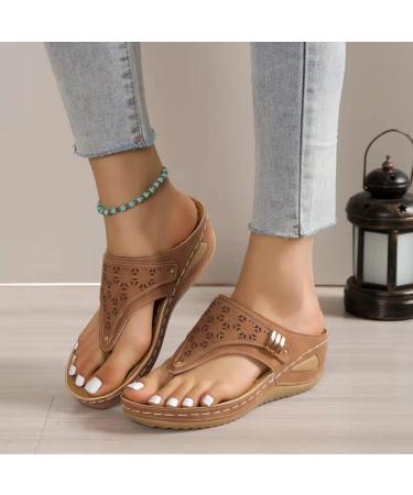 DENERASS Silksal Sandals - Women's Orthopedic Arch Support Sandals in Black Leather for Diabetic Walking (Size 6.5) - Buy Online on GoSupps.com