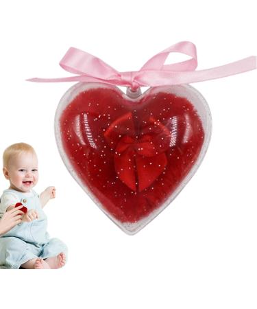 Fluffys Powder Puff - 8 Cm Portable Ultra Soft Plush Baby Powder Puff Infantsss Body Puff with Cute Bowknot - Body Talcum Powder Puff and Container | for Foundation Cream Loose Powder Red - Buy Online on GoSupps.com