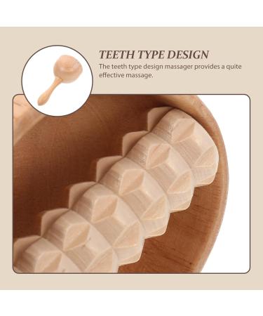 Fomiyes Swedish Wooden Massage Cup - Handheld Wood Therapy Device for Rear Belly & Teeth Relief for Adults - Buy Online on GoSupps.com