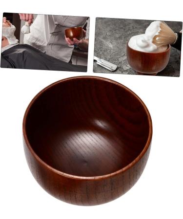 Premium Razor Cleaning Bowl | Wooden Soap Cup for Shaving | Foam Shell with Lid | Perfect for Men s Grooming - Buy Online on GoSupps.com