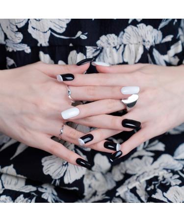  NOOVES NOOVES - 20 x Nail Gel Sheets | Dressy Occasion Art Design 20 Pieces Premium Semi-Cured Gel Nails Nail Stickers 1 Nail File and 1 Orange Stick Vegan - Buy Online on GoSupps.com