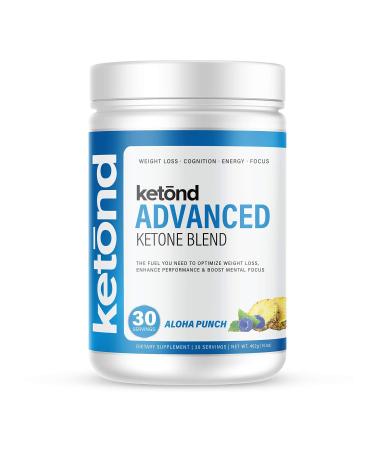 Ketone Advanced BHB Blend by Ketond - Ketone Drink for Rapid Weight Loss (Aloha Punch)
