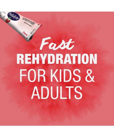 Pedialyte Cherry Electrolyte Powder | Hydration Drink 0.6 oz Packs, 6 Count x 2 Pack - Buy Online on GoSupps.com