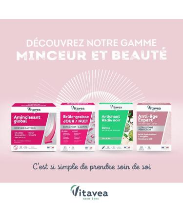 VITAVEA WELL-BEING - Extra Strong Slimming - Slimming Preparation 6 actions - Flat Stomach Fat Elimination Sugars Detox - Green Tea Mate Artichoke Chrome Vitamin C - 20 sachets - Buy Online on GoSupps.com