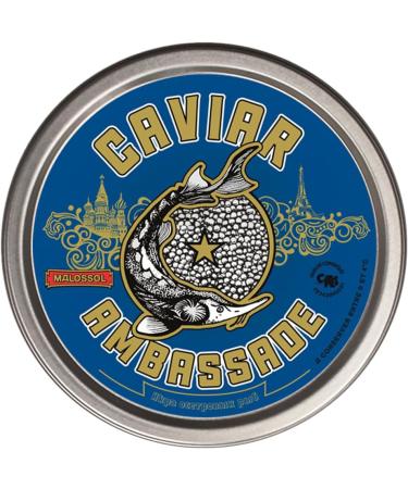 Schrenki-Dauricus Caviar - 100g - Hybridization Acipenser schrenckii and Huso dauricus - Refrigerated delivery - CAVIAR EMBASSADE - Buy Online on GoSupps.com