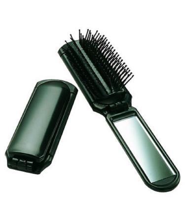 Ultra Folding Hair Brush with Mirror