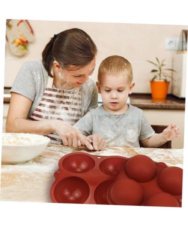 Milisten 2pcs Cake Mold Semicircle for Chocolate Dome Mousse Cupcake Pan Half Sphere Silicone Molds for Soap Round Cake Pan Red Handmade Soap Food Grade Silicone Pudding Mold - Buy Online on GoSupps.com