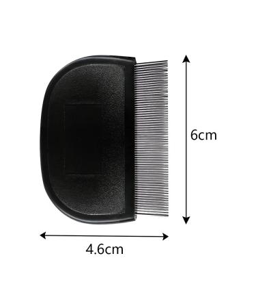 Metal Lice Comb for Cats Dogs Children & Adults Effective Black Nit Comb for Lice Removal - Buy Online on GoSupps.com