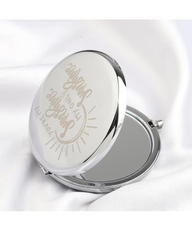 HOLLP Sister Friendship Jewelry - You're My Sunshine Makeup Pocket Mirror for Women - Buy Online on GoSupps.com