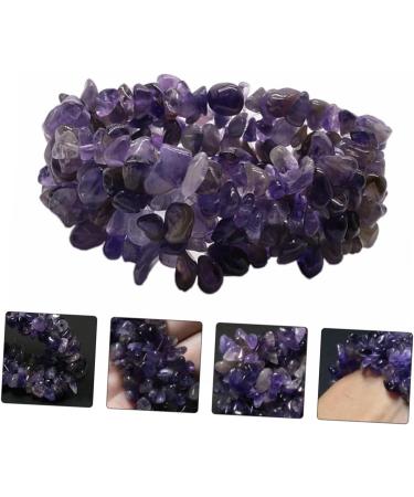 TEHAUX Womens Bracelet 2pcs Chunky Chakra Bracelet Irregular Bracelet Crystal Beads Layer Crystal Bracelet Layer Gemstone Crystals Bracelet Women Gemstone Bracelet To Heal Purple Rope - Buy Online on GoSupps.com
