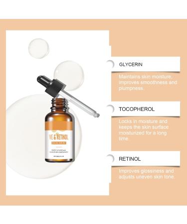 VKaoess Advanced Retinol Serum for the Face PlantBased Peptides & Vitamin E Smoothes Wrinkles & Fine Lines Addresses AgeDarkening Noncomedogenic for Sensitive Skin 5 Bottles - Buy Online on GoSupps.com