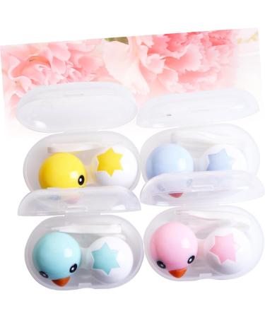 Gatuida 4-Piece Contact Lens Container Set | Stylish Duck Design Lens Holder for Travel & Storage - Buy Online on GoSupps.com