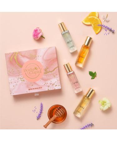 BO.DY CU.PID Luxury Perfume Gift Set For Women 4X20 Ml Long Lasting Premium Fragrances Aqua Wave Secret Love Seductive Sweet Passion 80 Ml - Spray - Buy Online on GoSupps.com