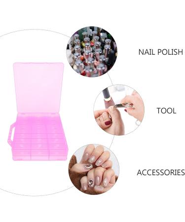 FRCOLOR 1pc Nail Polish Storage Box Nail Organizers and Storage Portable Jewelry Organizer Beads Storage Organizer Drawer Jewelry Organizer Clear Makeup Drawer Car Cosmetic Travel Plastic Pnik - Buy Online on GoSupps.com