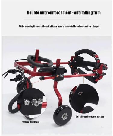 Dog Wheelchair Lightweight Pet Wheelchair Adjustable Dog Wheelchair for Back Legs Pu Tires Pet Wheelchair Walk Tools Portable X-Large - Buy Online on GoSupps.com