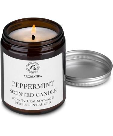 Peppermint Fragrance Candle 150g | 100% Essential Oil | Soy Wax Aromatherapy | Perfect Gift for Mother's Day & Birthdays - Buy Online on GoSupps.com