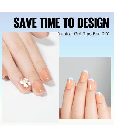 TOMICCA Extra Short Coffin Nail Tips 180PCS Soft Gel Nails Tips 3 in 1 - Nude Matte Full Coverage Nail Tips for Nail Art Extensions - Buy Online on GoSupps.com
