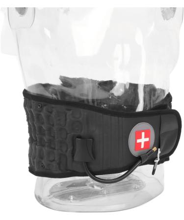 Inflatable Decompression Belts for Back Pain Relief - Lumbar Support for Hyperglycemia - Black - Buy Online on GoSupps.com