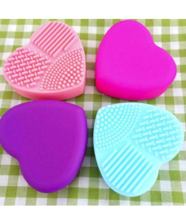 Buy Silicone Heart-Shaped Makeup Brush Cleaning Tool - Green Beauty Brush Cleaner for Flawless Makeup - Buy Online on GoSupps.com