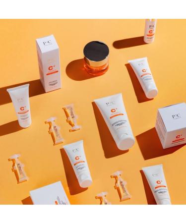 PFC Cosmetics Facial Radiance C+ Clay Mask 75ml Exfoliating Clay Treatment with Vitamin C+ Complex Bamboo Scrub and Kaolin for Personal Facial Skin Care and Cleansing. Facial Mask - Buy Online on GoSupps.com