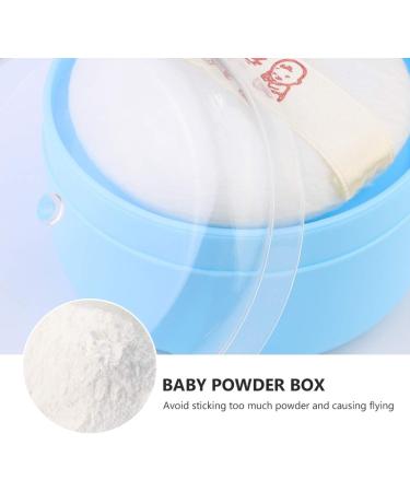 Minkissy Baby Powder Puff - Portable Skin-Friendly Container Box for Baby Bath & Body Powder - Buy Online on GoSupps.com