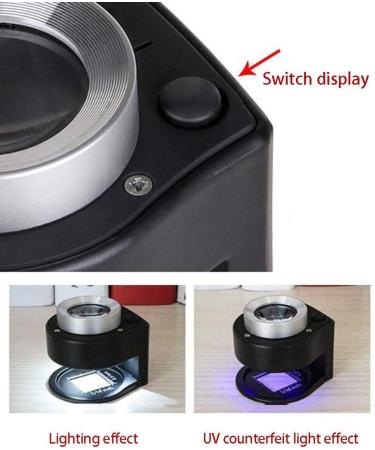 Magnifying Glass 30x Portable Led Lighted Hands Free Magnifying Glass Illuminated Desktop Magnifier with 3 Led Lights Foldable Pocket Size Design for Reading Inspection Repair Hobby & Crafts to - Buy Online on GoSupps.com