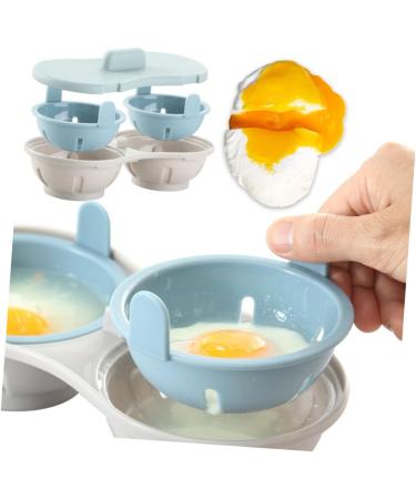 Alipis 1pc Steamed Egg Cup Mini Egg Cooker Steamed Egg Bowl Egg Steamer Lunch Box Two Grids - Buy Online on GoSupps.com
