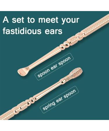 Professional Double-Ended Stainless Spiral Ear Wax Removal Tool Kit with Cleaning Brush and Storage Box - Buy Online on GoSupps.com