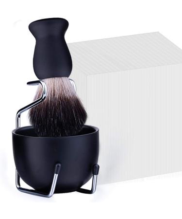 Faletony Men's 3-in-1 Stainless Steel Shaving Set | Badger Hair Brush Stand & Soap Bowl | Perfect Gift for Men - Buy Online on GoSupps.com