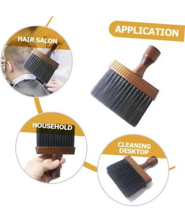minkissy Neck Brush Haircut Duster for Hair Barber Cleaning Brush Barber Neck Duster Soft Neck Cleaning Brush Hair Sweep Face Duster Solid Wood Nylon Man Accessories - Buy Online on GoSupps.com