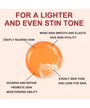 Kojic Acid Soap Vitamin C Soap - Soap Bar for Deep Facial & Body Skin Cleaning - Organic Soap with Kojic Acid - Gentle Natural Soap - Even Tone Restore Radiance Complexion Reduce Pigmentation - Buy Online on GoSupps.com