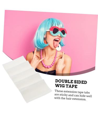Angoily 40 Sheets Double-sided Tape Doible Sided Tape Hair Tape Replacements Tape in Extensions Lace Front Hair System Tape Wig Tape Hair Extension Tape Adhesive Water Proof White Supplies - Buy Online on GoSupps.com