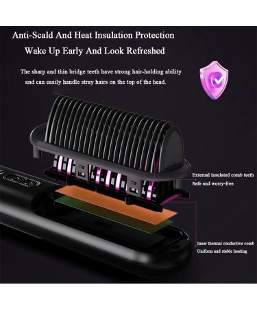 Portable Cordless Hair Straightener - Fast Heating Mini Travel Comb (USB Charging Purple - Buy Online on GoSupps.com