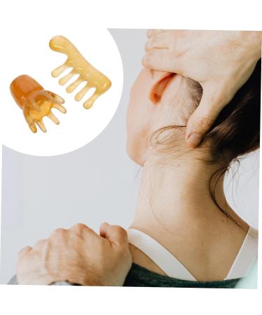 Coolhiya Massage Brush Set - 2-Piece Scalp Relaxation and Gua Sha Tools for Ultimate Hair Care and Stress Relief - Buy Online on GoSupps.com