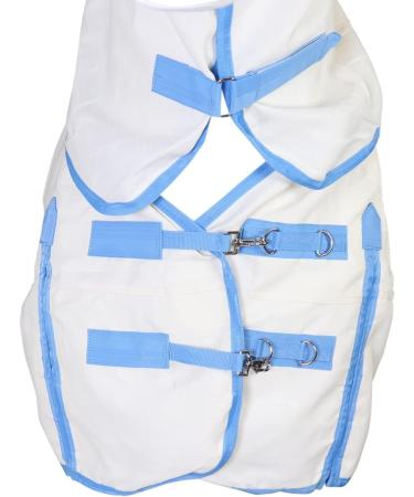 Weatherbeeta Sweet Itch Shield Combo Neck Fly Rug 7ft - White & Blue | Best Protection for Horses | International Shipping Available - Buy Online on GoSupps.com