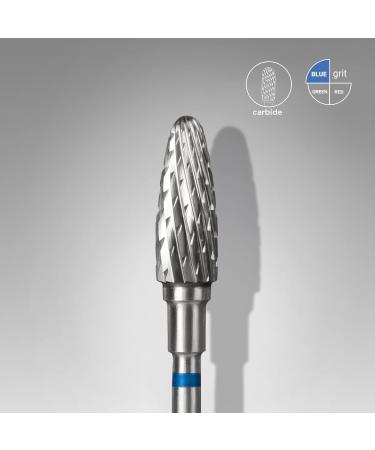 STALEKS PRO Carbide Nail Drill Bit Corn Type Blue Hardness 5mm Head Diameter 13mm - Buy Online on GoSupps.com